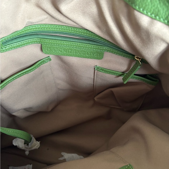 Isaac Mizrahi 3 Piece Green Leather Bag NWT - Picture 6 of 8